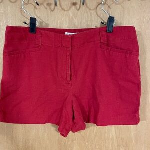 LOFT-red dress shorts
